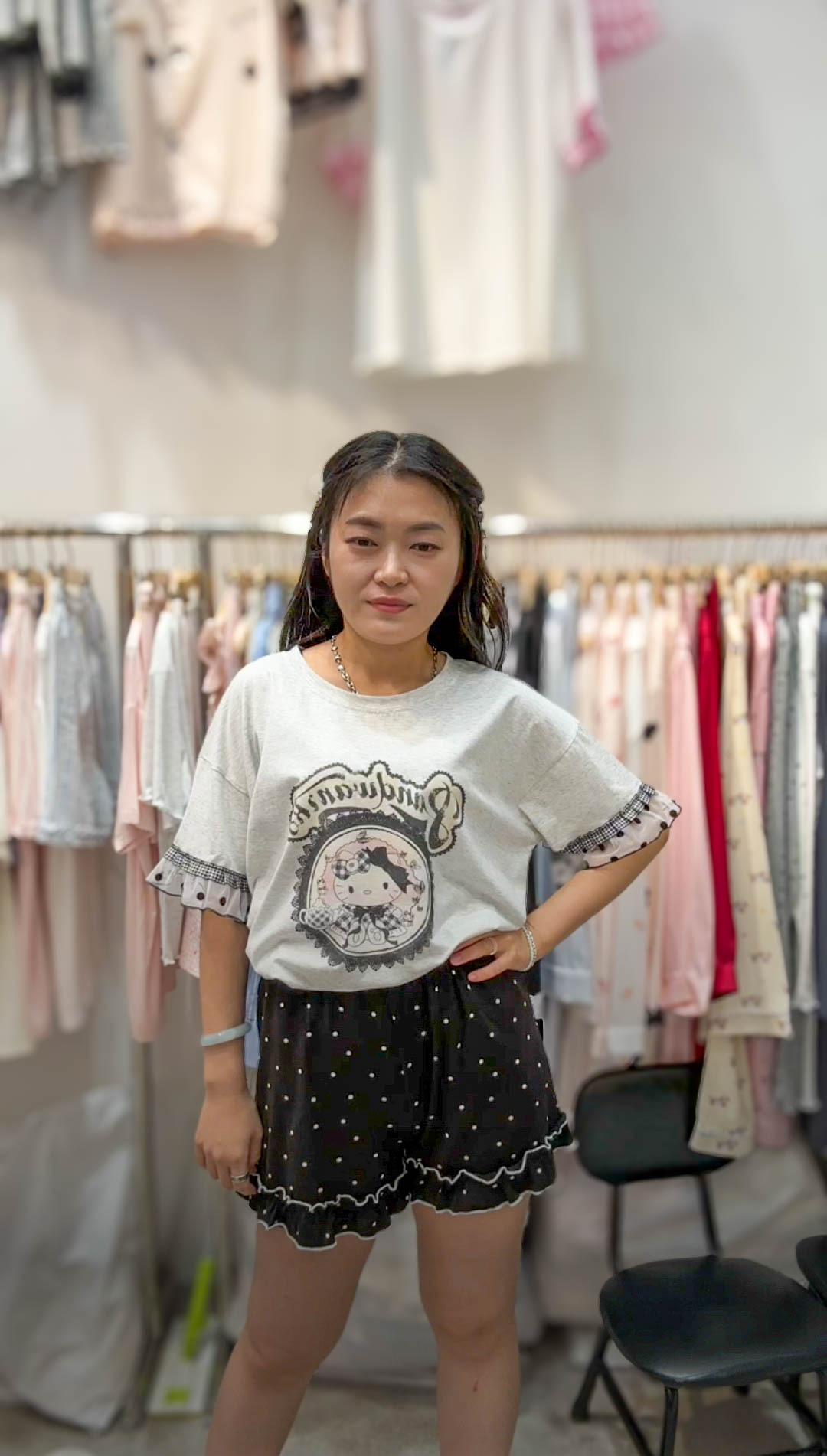 🥰PM_K3249  ▶️ Hello Kitty套裝睡衣 👉B:cm L:cm W:cm H:cm L:cm👈