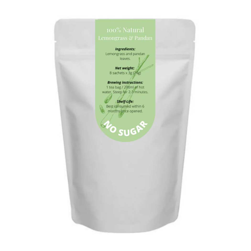 Coffee Hock 100% Natural Lemongrass & Pandan Teabag [No Sugar]