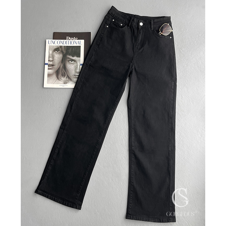 G5157 現貨「高彈！直腿牛仔神褲」