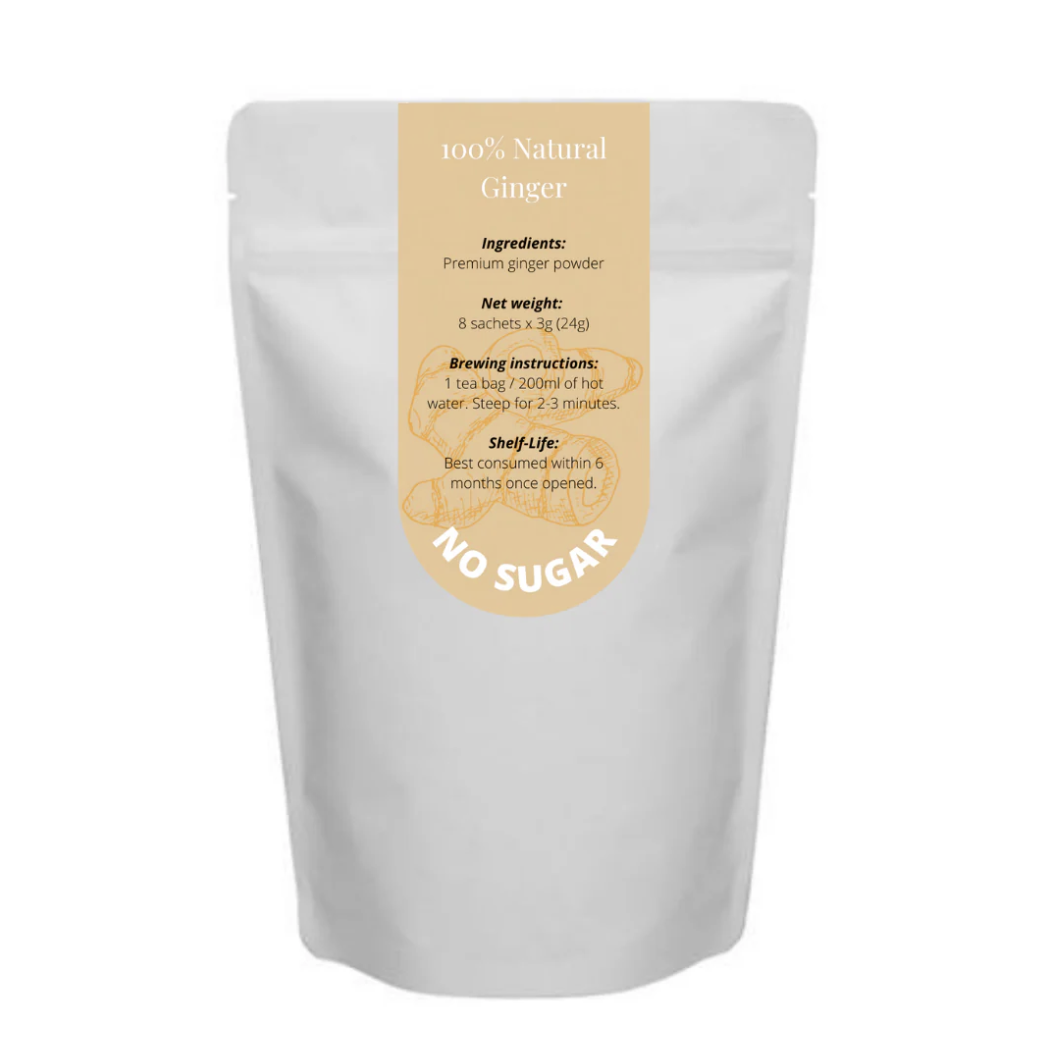 Coffee Hock 100% Natural Ginger Powder Teabag [No Sugar]