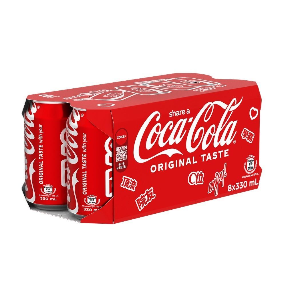 可口可樂 - 罐裝可口可樂汽水 330ml × 8罐裝