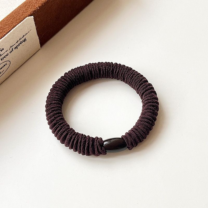 #N/A - 簡約風 精緻百搭高彈力髮圈 × 2條 (深啡色)