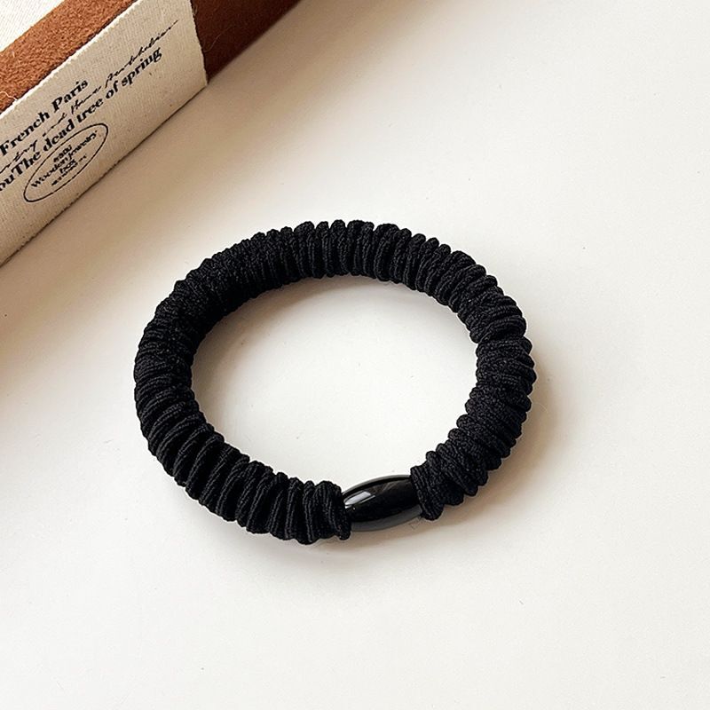 #N/A - 簡約風 精緻百搭高彈力髮圈 × 2條 (黑色)