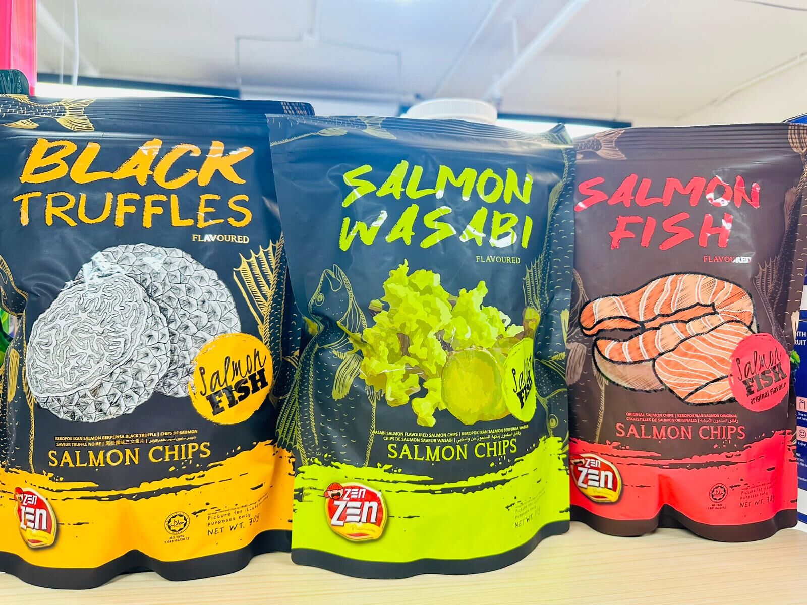 馬來西亞 Zen Zen三文魚脆片70g 💢香港首發💢 [#SQ25080401]
