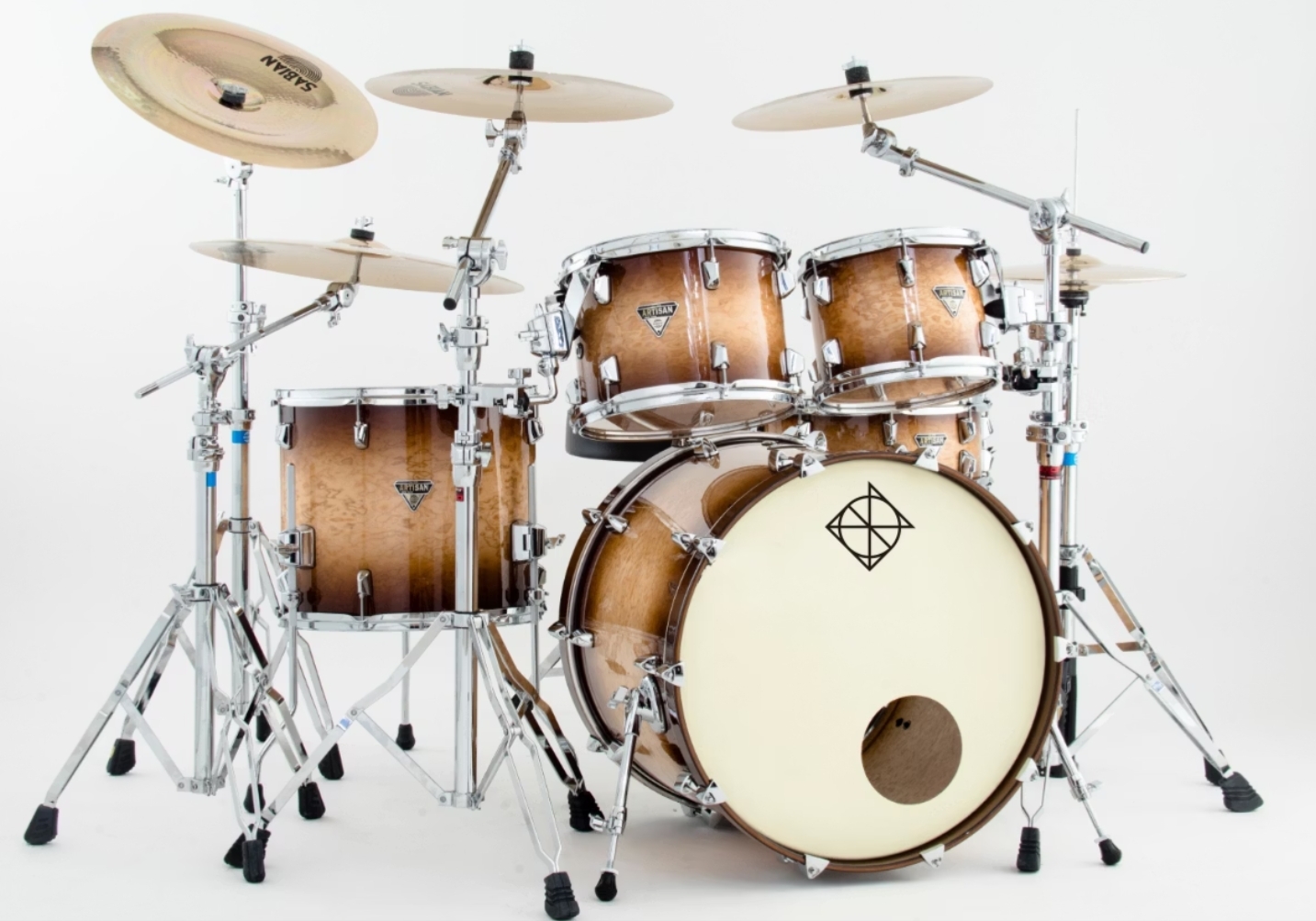 DIXON AESET-CMR Artisan系列花漳木+楓木 淺咖爆亮爵士鼓組(不含銅鈸)