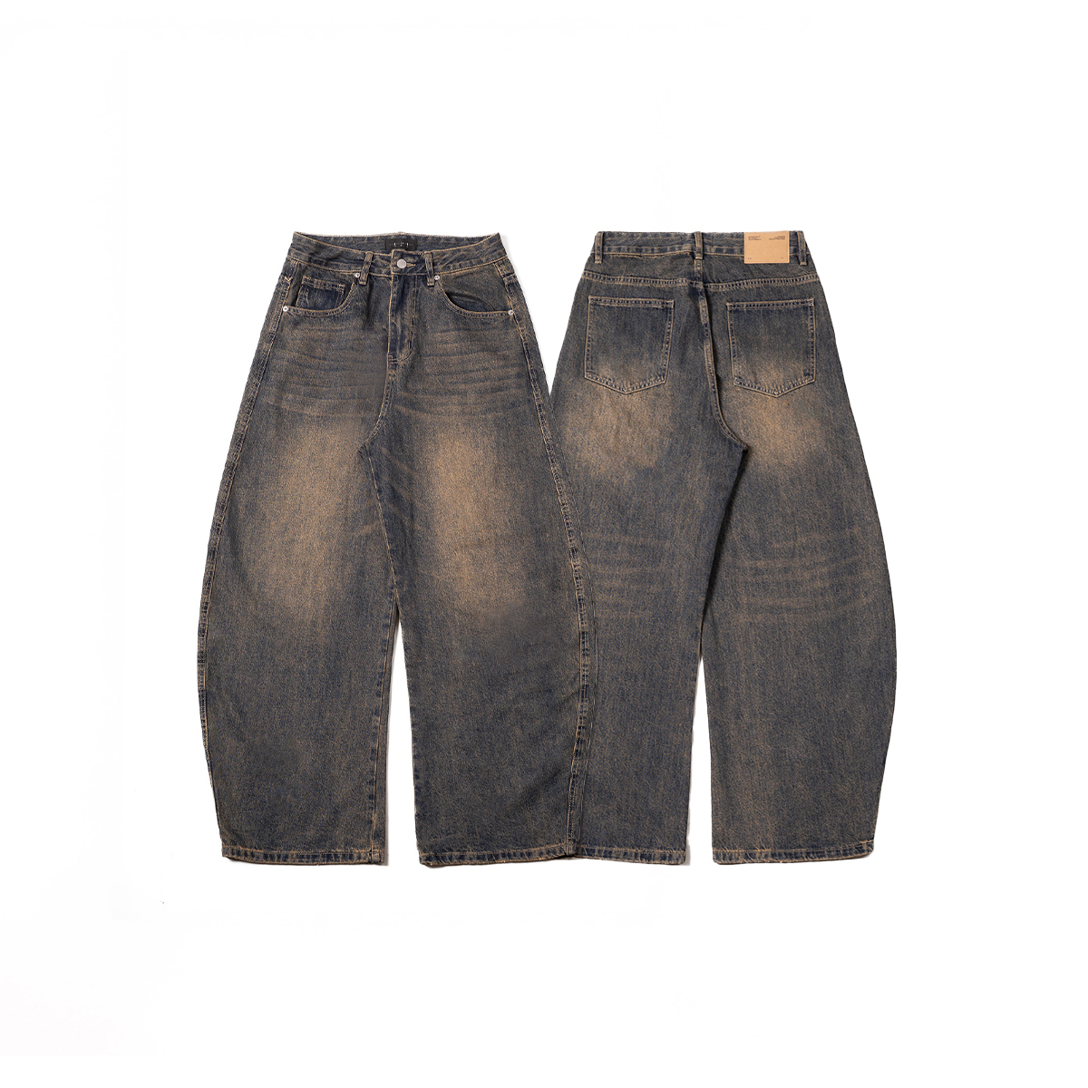 OurPick Scimitar Dirty Denim Jeans 水洗做舊彎刀褲