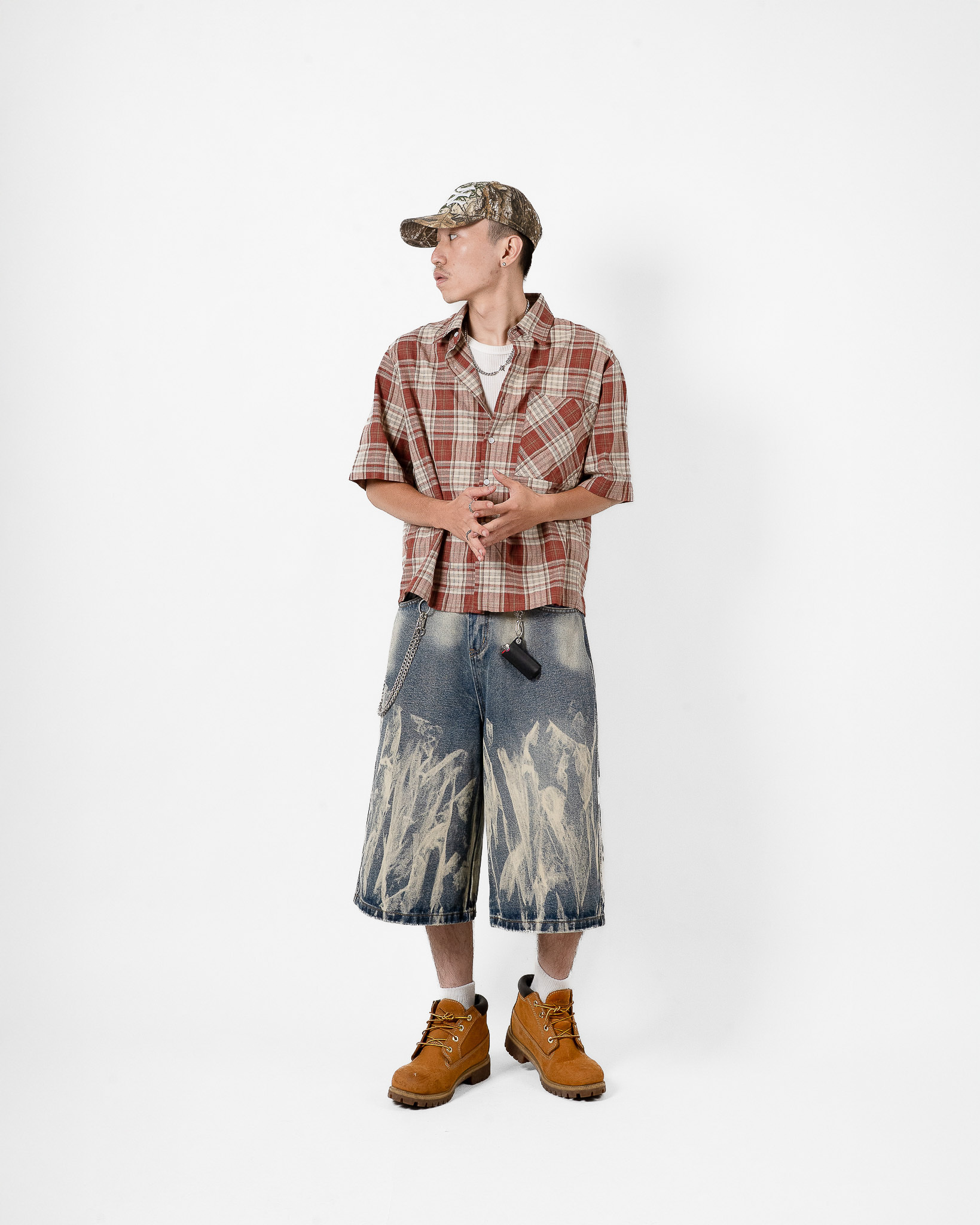 OurPick Boxy Fit Check Shirt 美式寬短格紋短袖襯衫 2色