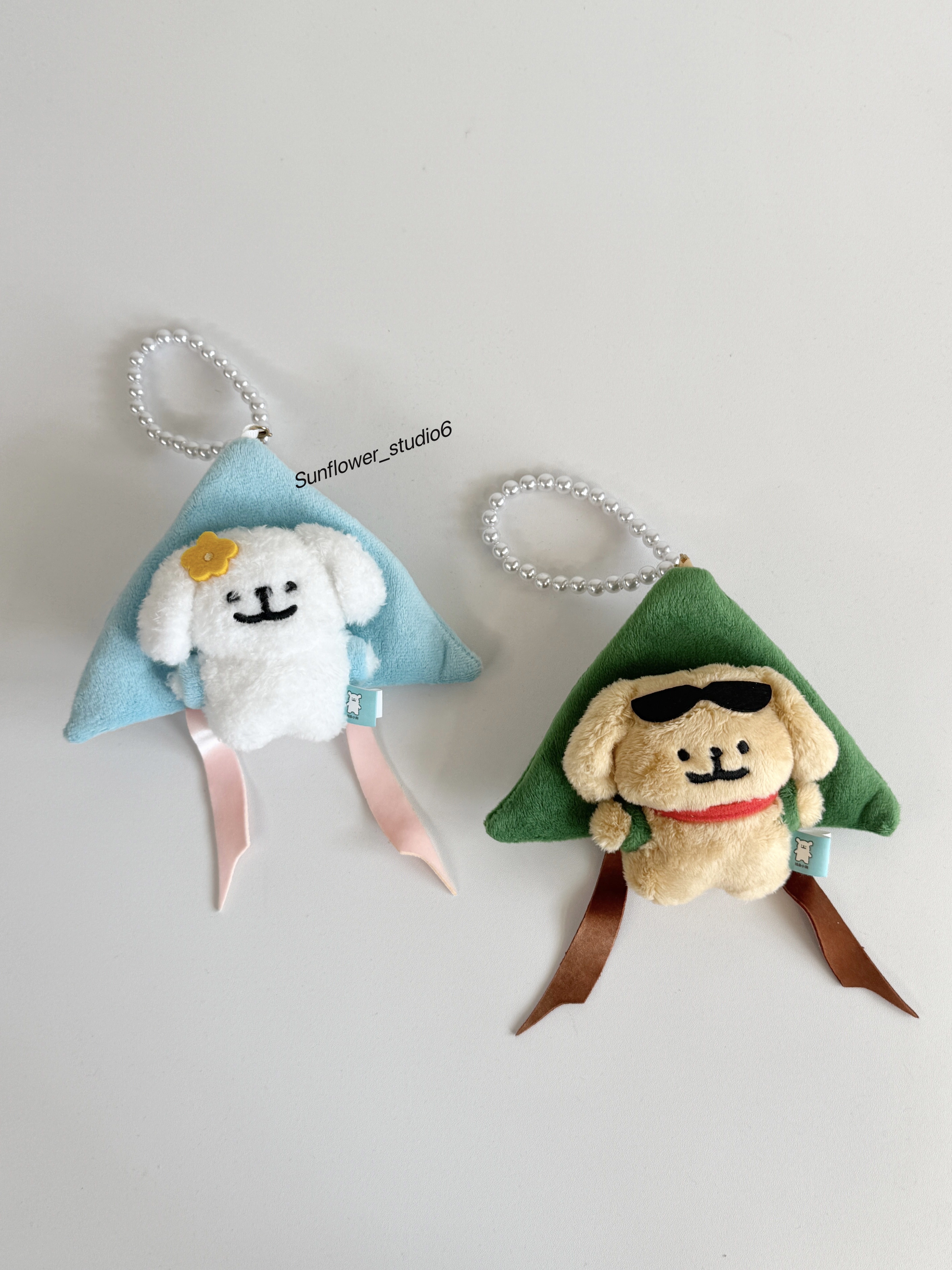 線條小狗 Maltese 馬爾濟斯 正版授權 風箏系列 風箏 珍珠掛鏈 吊飾 鑰匙圈 毛絨公仔 (任買兩件711免運)/預購