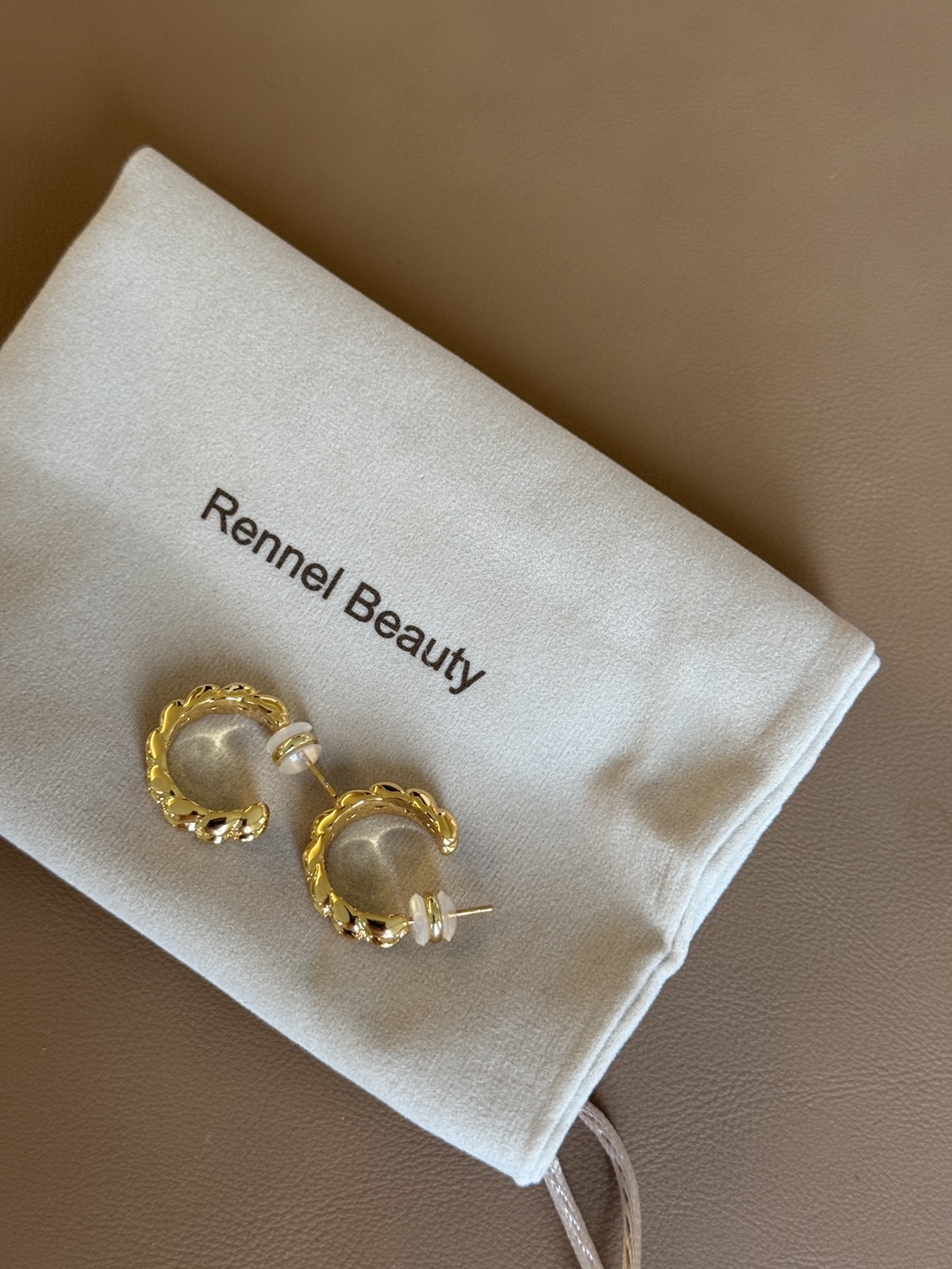 蛇紋鑽石C環耳環*少量現貨