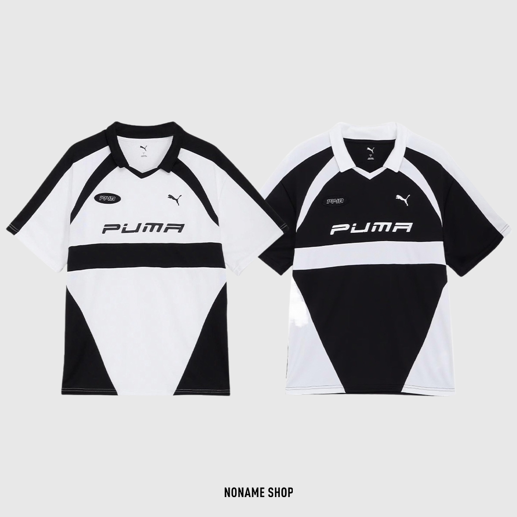 <<瘦子同款!!!>> PUMA 透氣 復古 美式 賽車風 寬鬆 球衣 短袖 兩色 (男款)