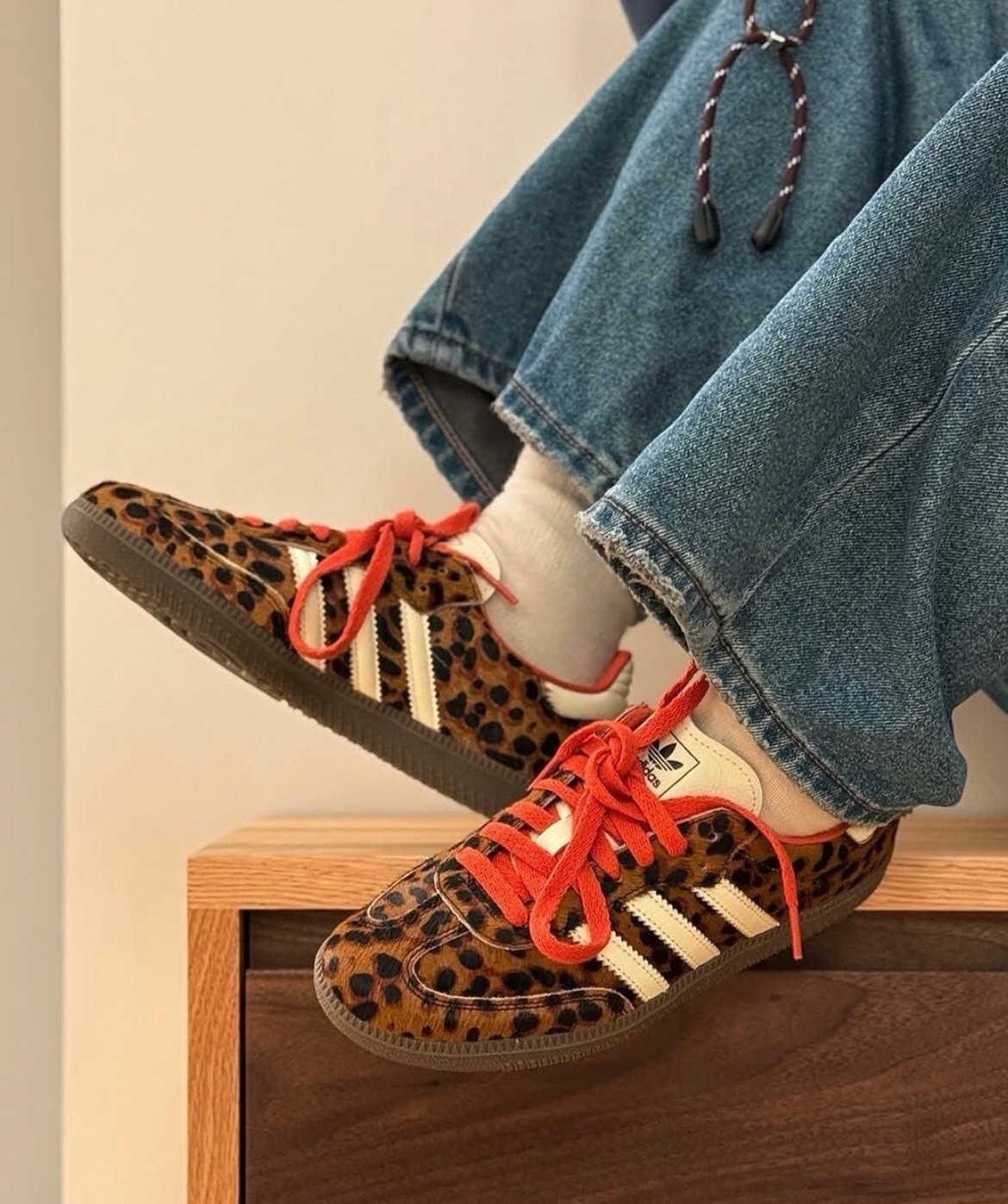 ADIDAS ORIGINALS SAMBA OG 豹紋橘棕