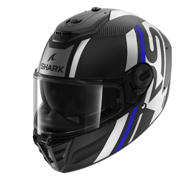 SHARK SPARTAN RS CARBON SHAWN 黑白藍 彩繪