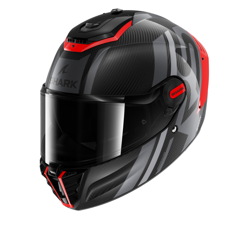 SHARK SPARTAN RS CARBON SHAWN 黑灰紅 彩繪