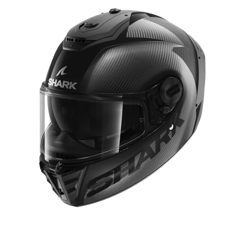 SHARK SPARTAN RS CARBON BLANK 亮光黑 素色