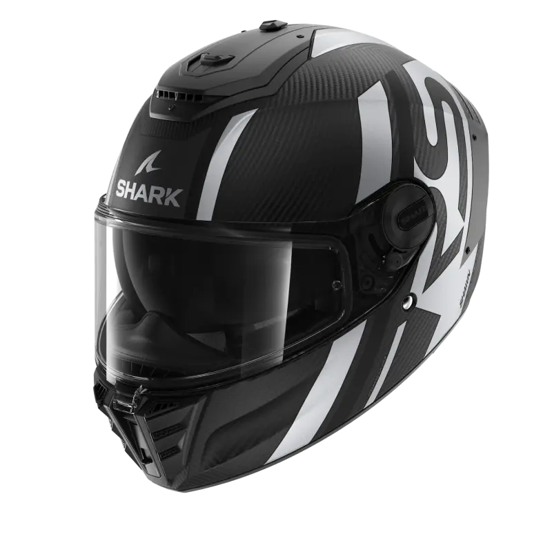 SHARK SPARTAN RS CARBON SHAWN 黑白 彩繪