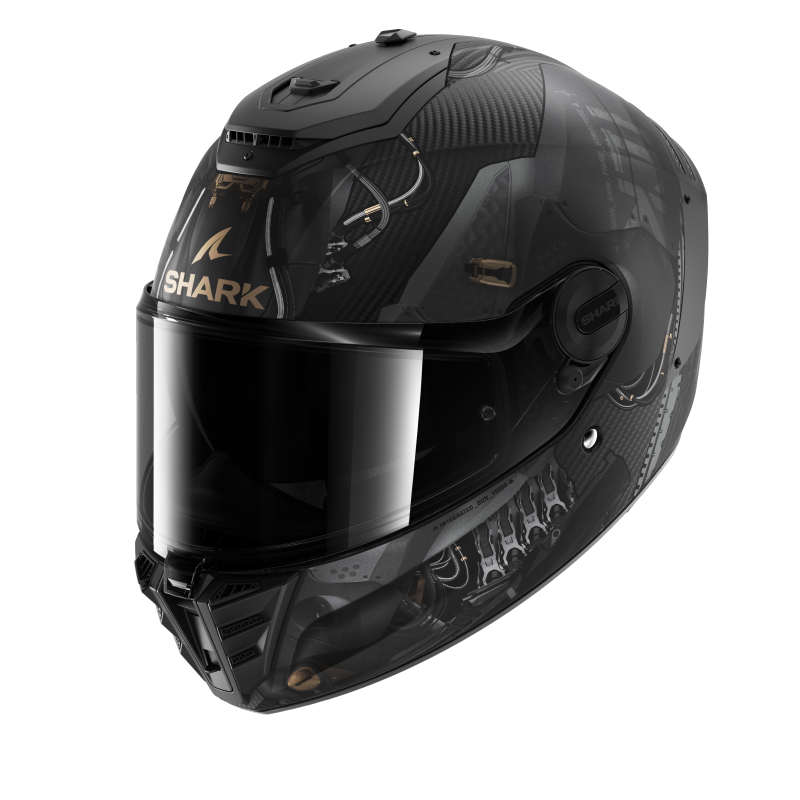 SHARK SPARTAN RS CARBON XBOT 黑金 彩繪