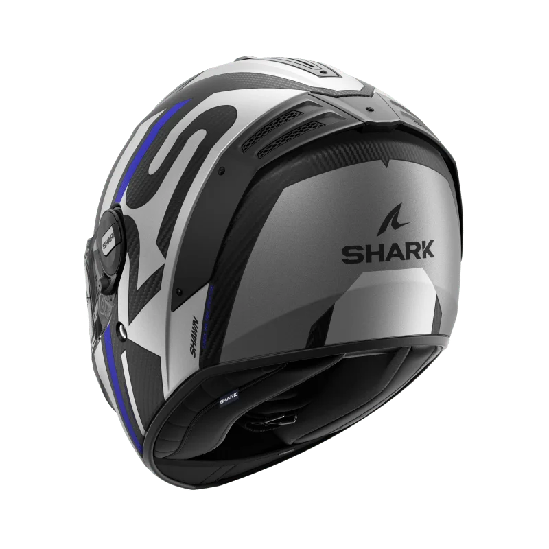 SHARK SPARTAN RS CARBON SHAWN 黑白藍 彩繪