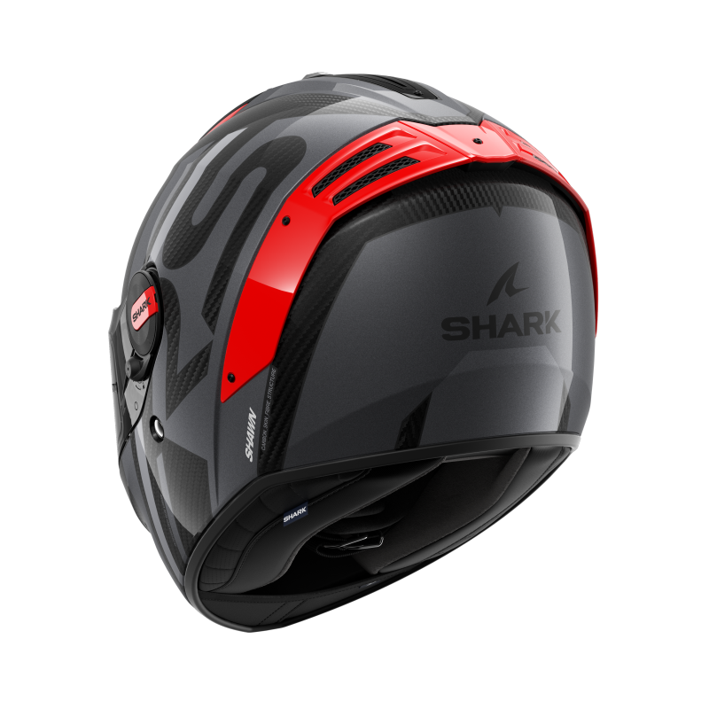 SHARK SPARTAN RS CARBON SHAWN 黑灰紅 彩繪