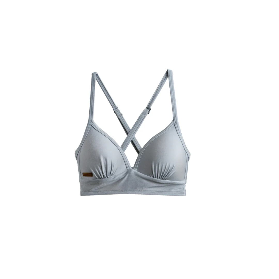 ▲Muiiswim  Ulva 馬甲美胸背勾上衣 絲光舊銀灰