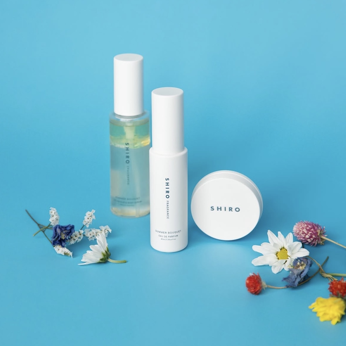 [限定] SHIRO Summer Bouquet Lineup Eau de Parfum / Fragrance Balm / Oil In Hair & Body Serum