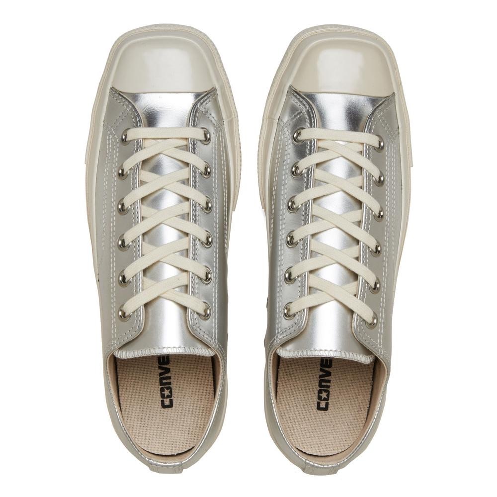 Converse All Star Squaretox OX 日本限定 方頭 液態銀 銀色 低筒 皮革 帆布鞋 31315830