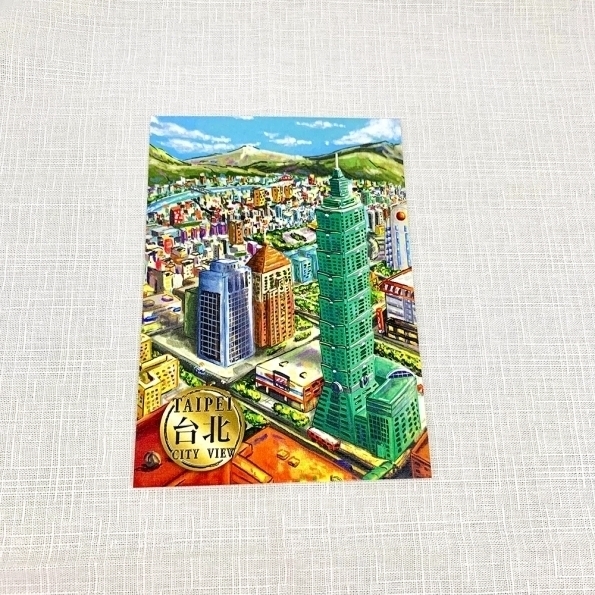 ⭐️9枚セット⭐️Man 台北限定1st POPUP フォトカードC SINGEZIH】イラストポストカード（台北101 昼／台北101 夜）|來好 台湾