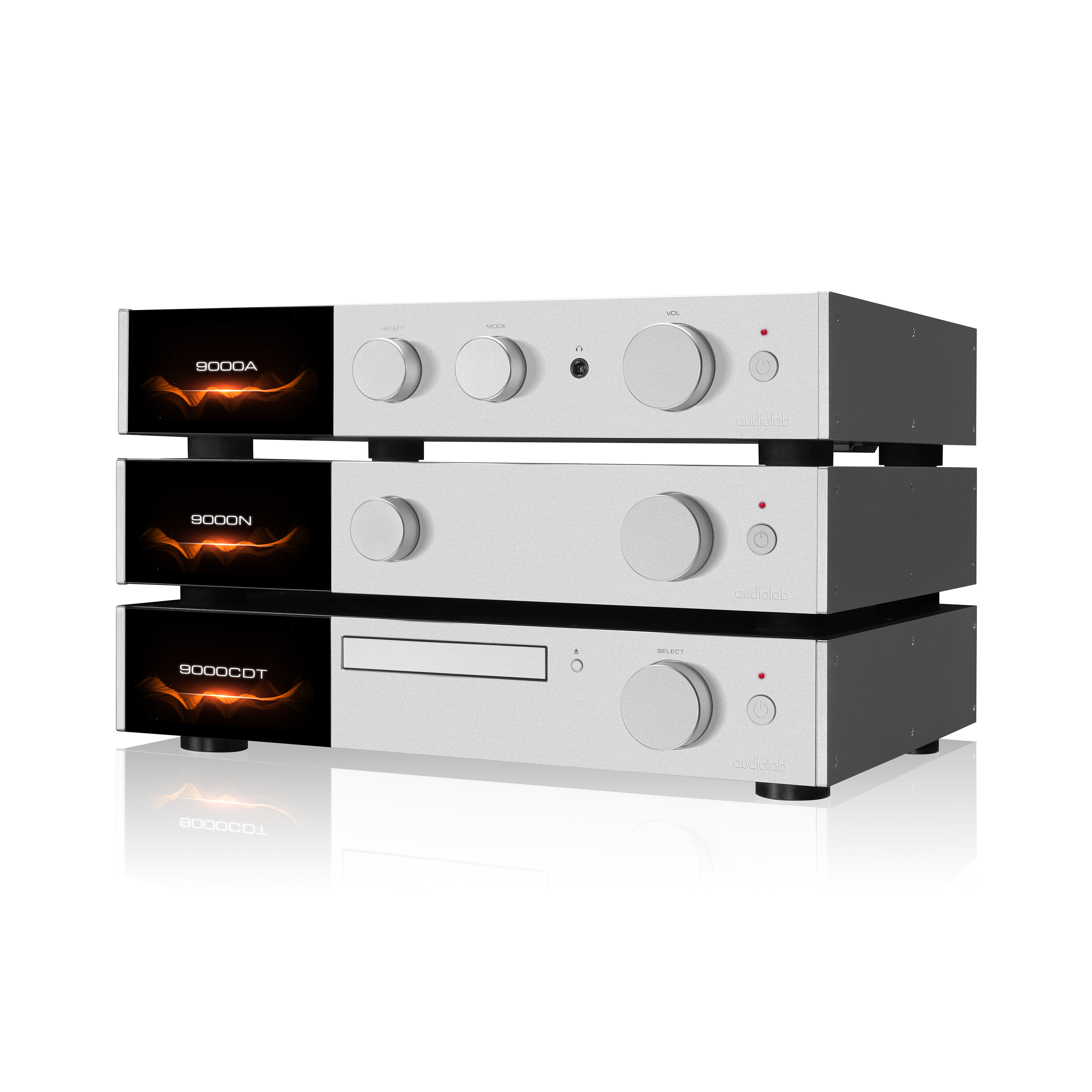 兩聲道音響系統 (audiolab 9000A + 9000N + 9000CDT(香檳銀) +Mission 770 [2 Color] )