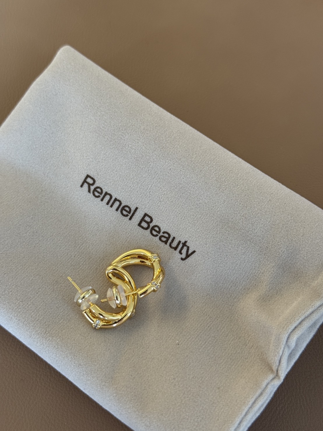 纏繞線條設計感耳環