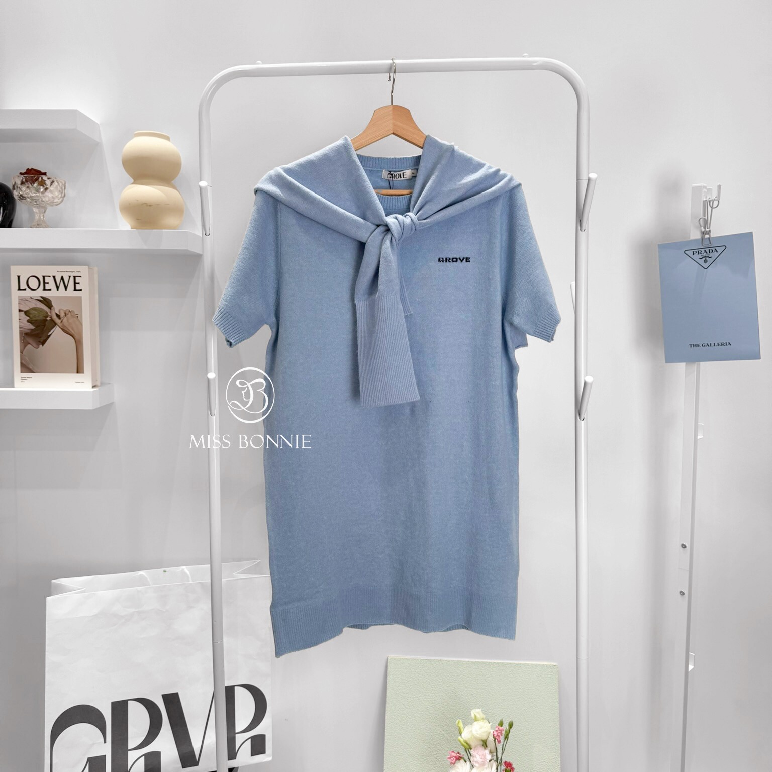 GROVE針織披肩套裝