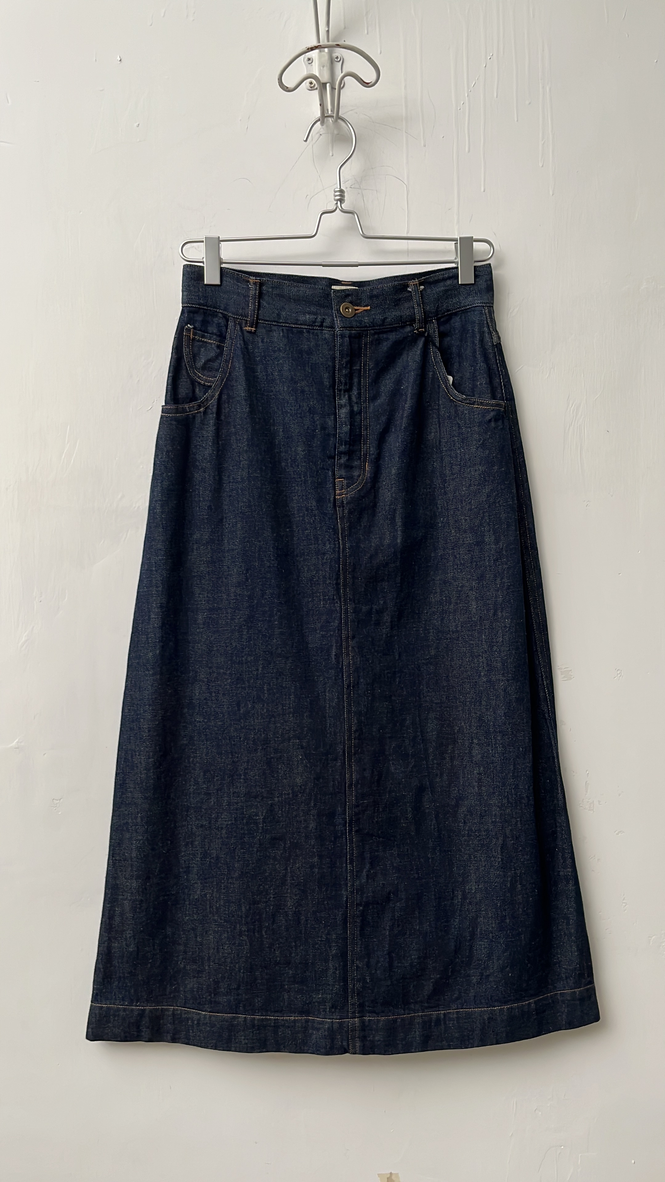 日本製bulle de savon藍色牛仔裙