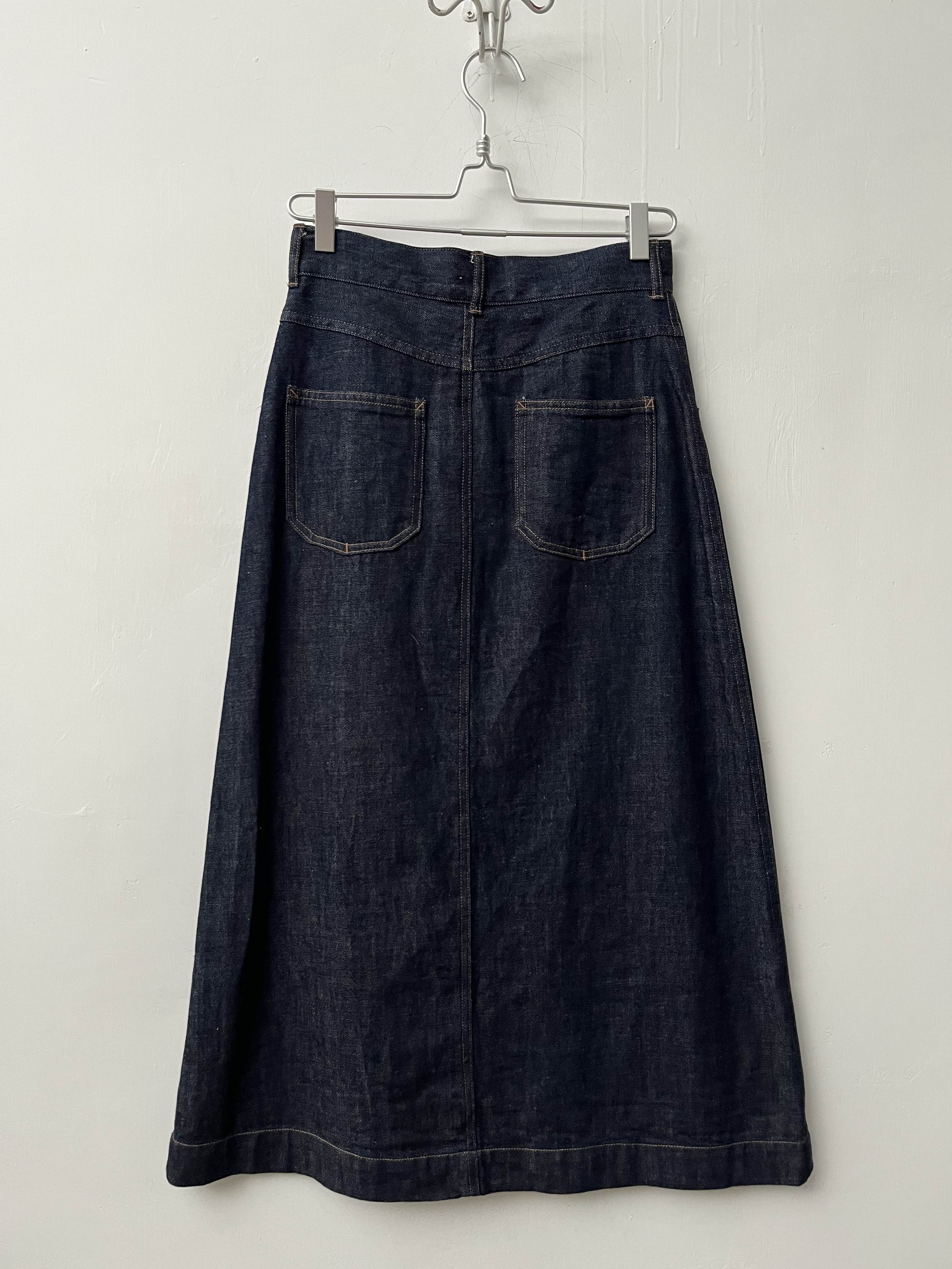 日本製bulle de savon藍色牛仔裙