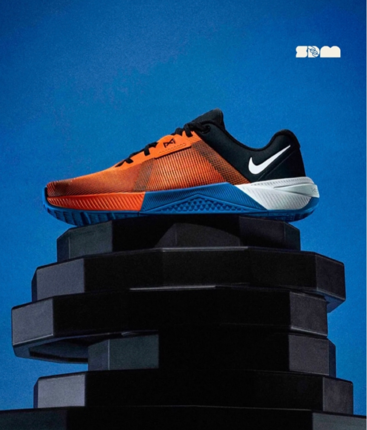 男鞋 NIKE METCON 10 橘黑藍白 緩震 防滑 束帶 網布 健身 訓練鞋 運動鞋【HJ1875-802】