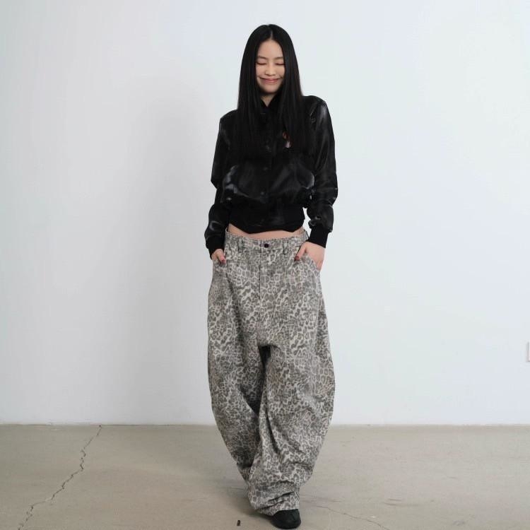 『RB』豹紋寬褲