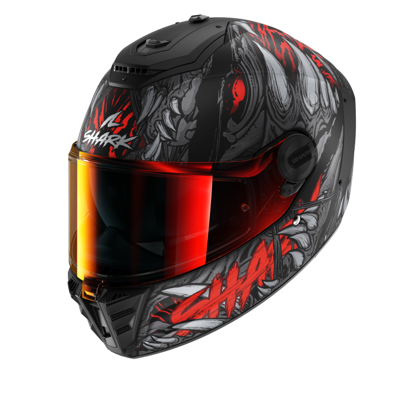SHARK SPARTAN RS SHAYTAN 黑紅 彩繪