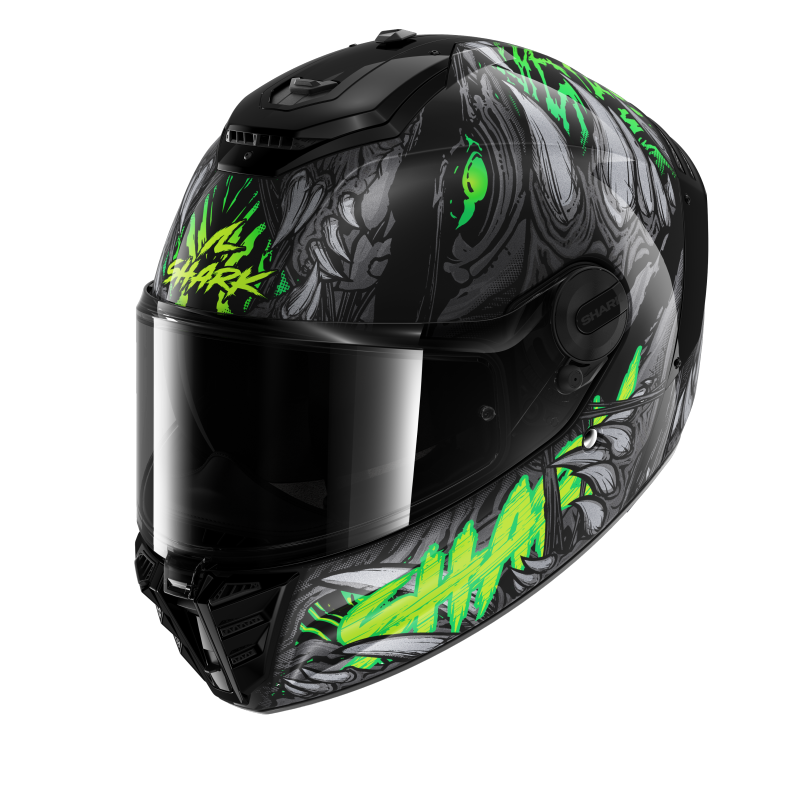 SHARK SPARTAN RS SHAYTAN 黑綠 彩繪