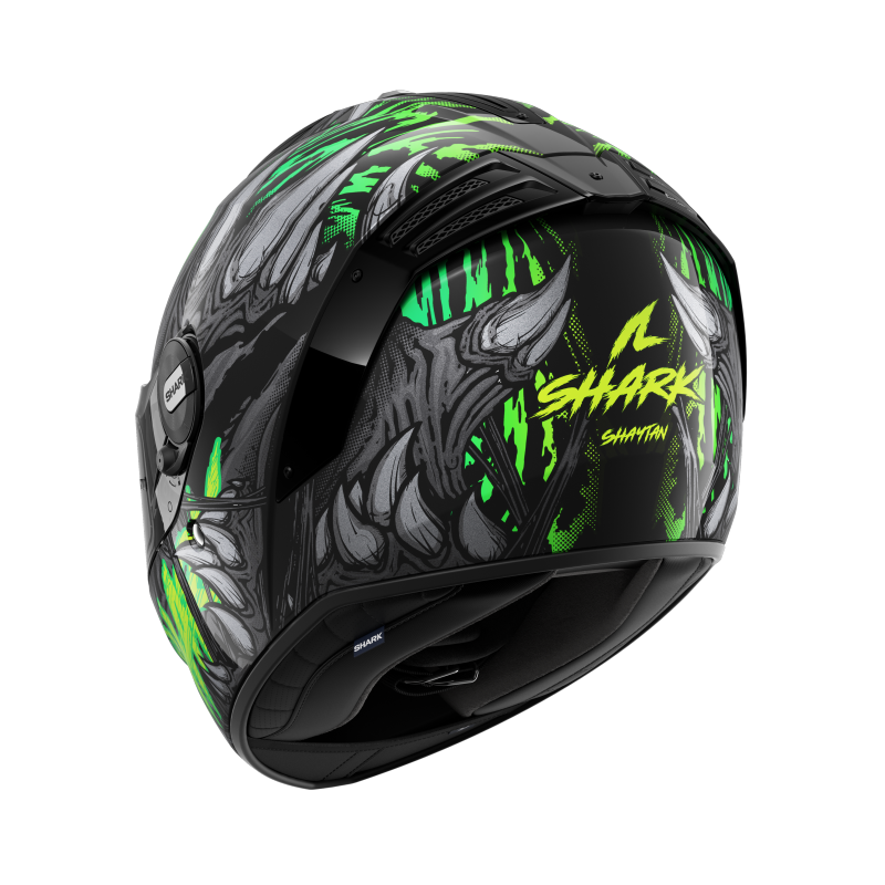 SHARK SPARTAN RS SHAYTAN 黑綠 彩繪