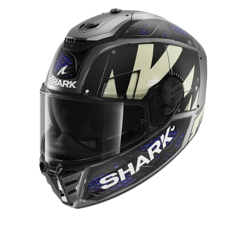 SHARK SPARTAN RS STINGREY 黑藍 彩繪