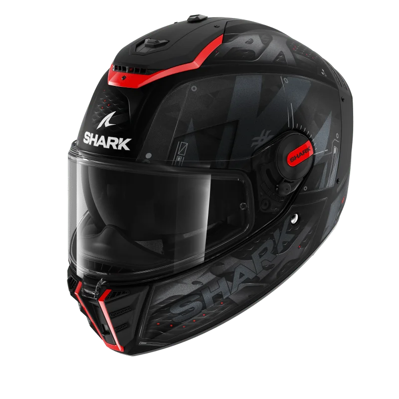 SHARK SPARTAN RS STINGREY 黑紅 彩繪