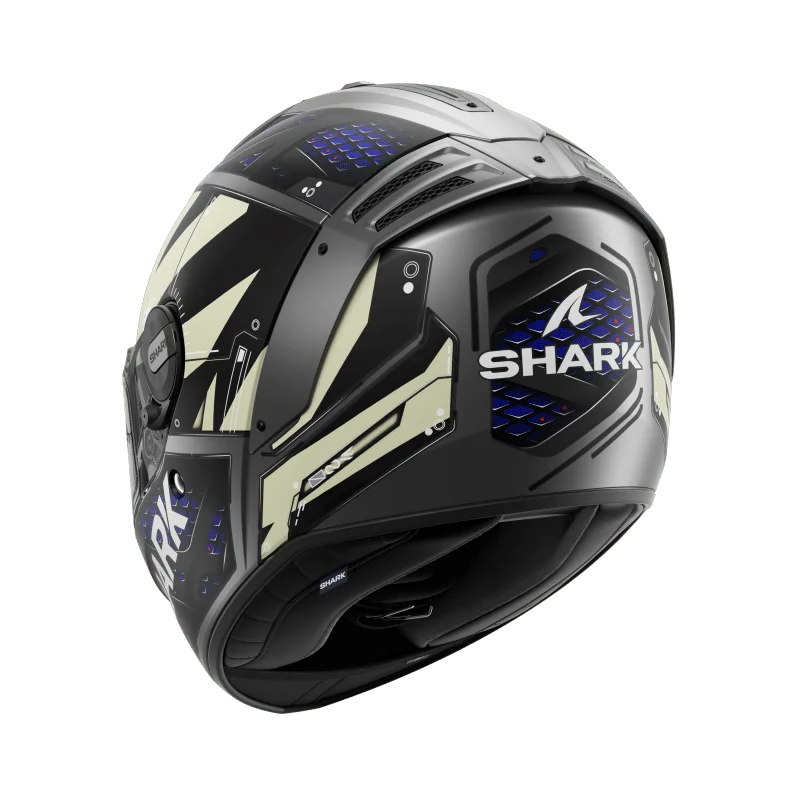 SHARK SPARTAN RS STINGREY 黑藍 彩繪