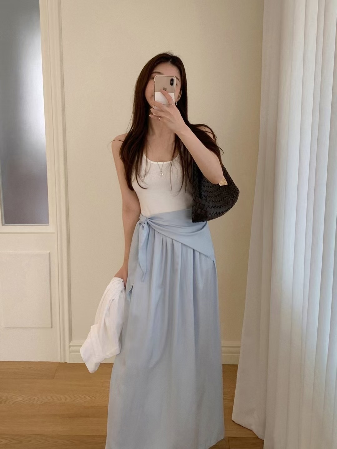 Xandi 鄰家腰綁無袖洋裝 [ 3色 / Free ]