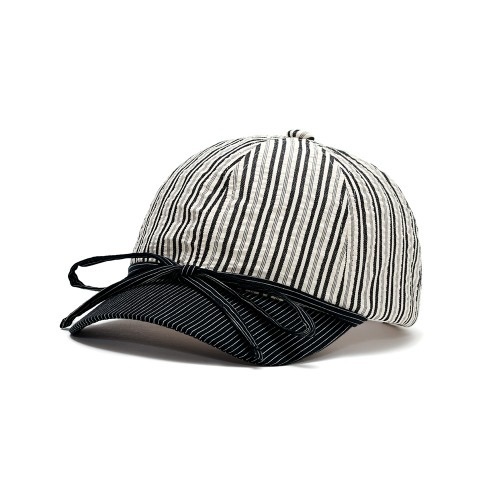 [AWESOME NEEDS] BASIC BALL CAP RIBBON STRIPE