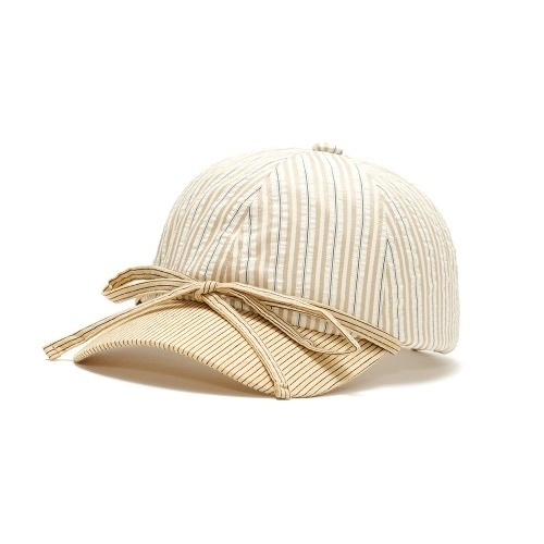 [AWESOME NEEDS] BASIC BALL CAP RIBBON STRIPE