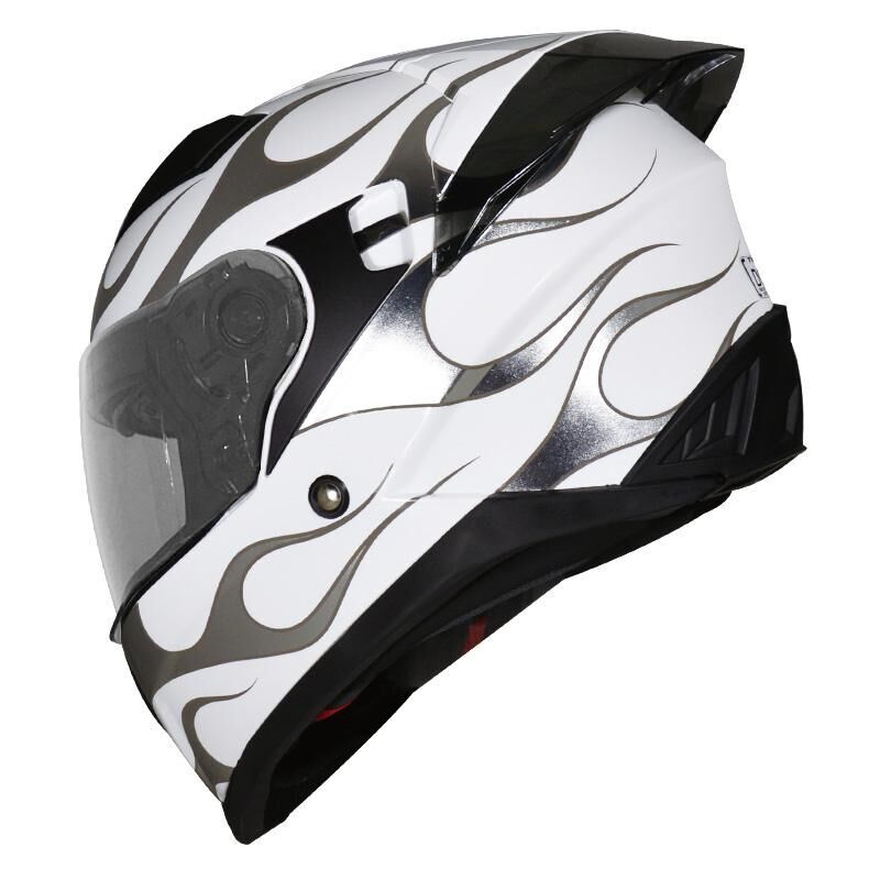 THH T840B ON FIRE 白銀 全罩式 安全帽 小帽體