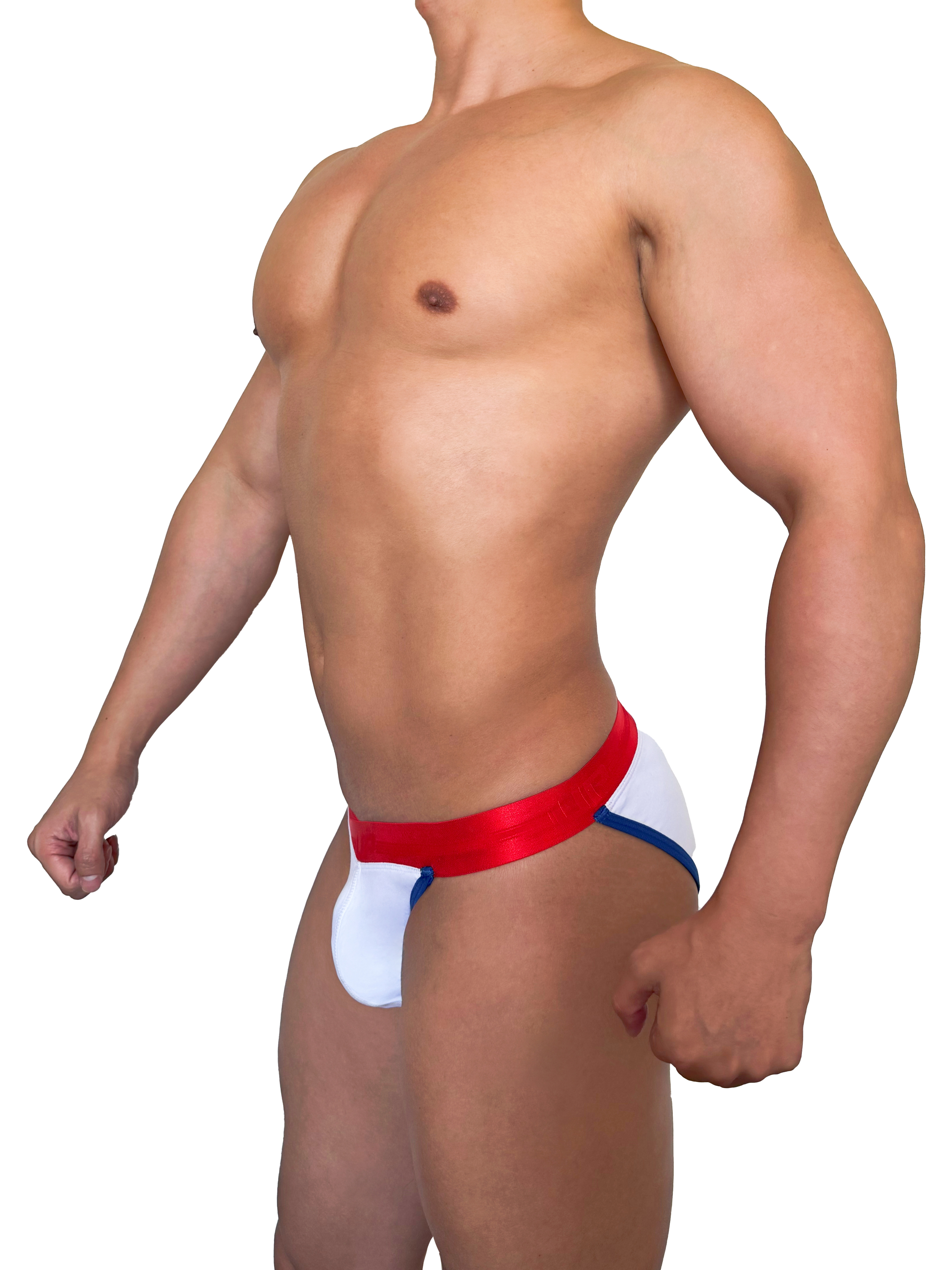 2025 全新系列 - Intercross 極小前幅 迷你三角內褲 白/紅