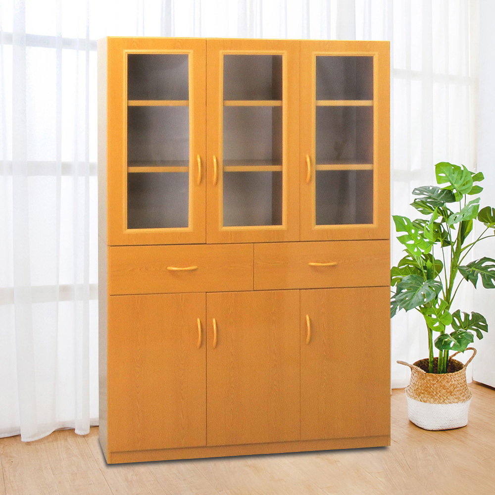 4.1尺六門二抽防水塑鋼收納高櫃/置物櫃(四色可選)