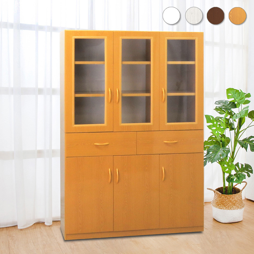 4.1尺六門二抽防水塑鋼收納高櫃/置物櫃(四色可選)