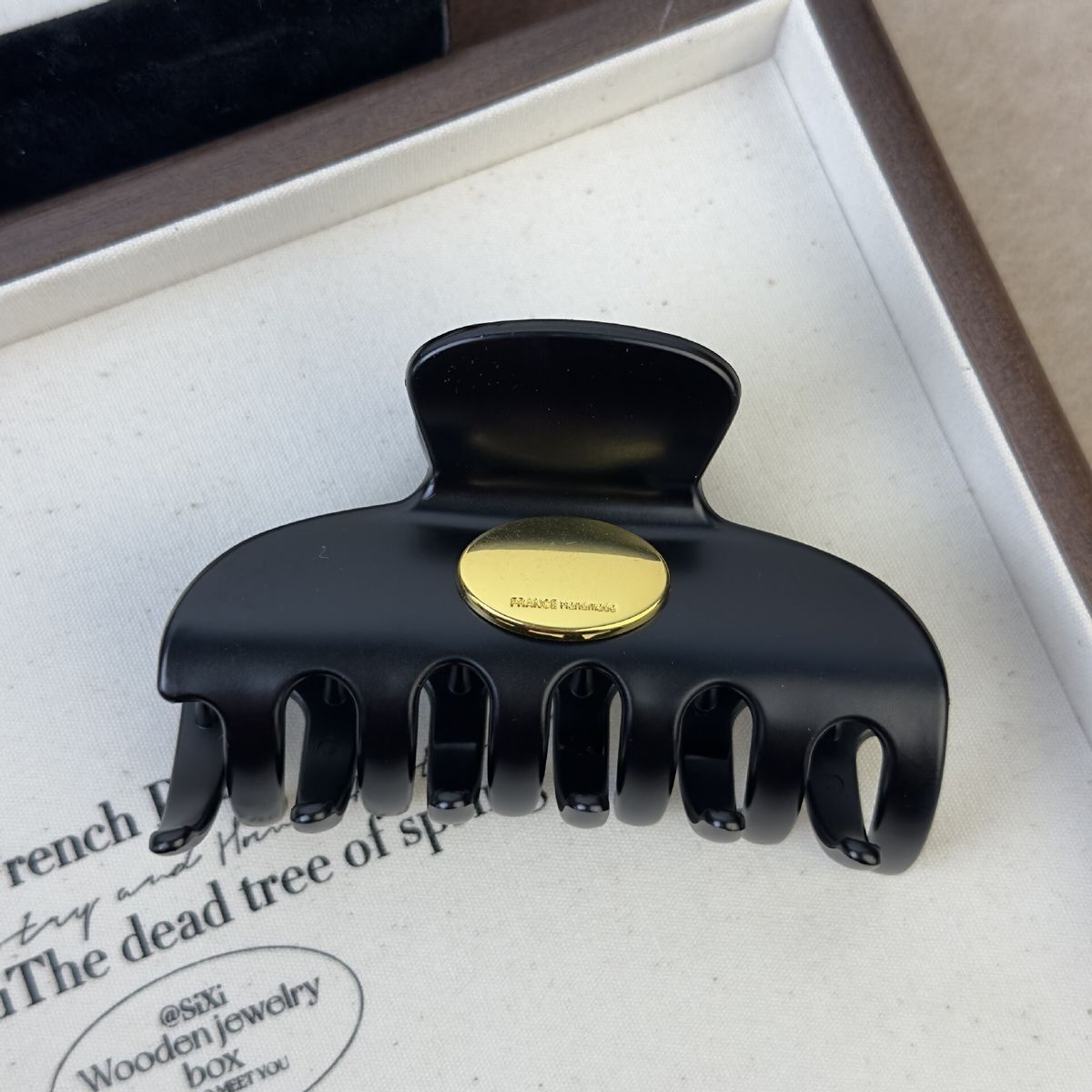 #N/A - 韓式 抓夾式精緻髮夾 (黑色)