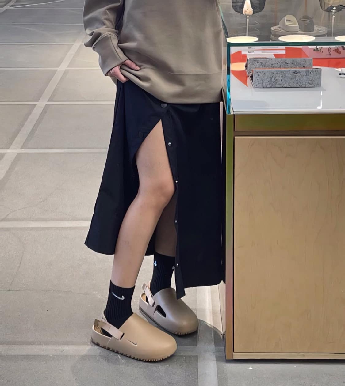 Nike Calm Mule Hemp 奶茶色 潮流款 涼鞋 休閒鞋 FD5131-200