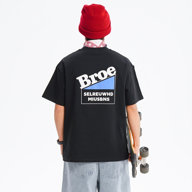 8M24 美式雙面字母印花短棉TEE 五色