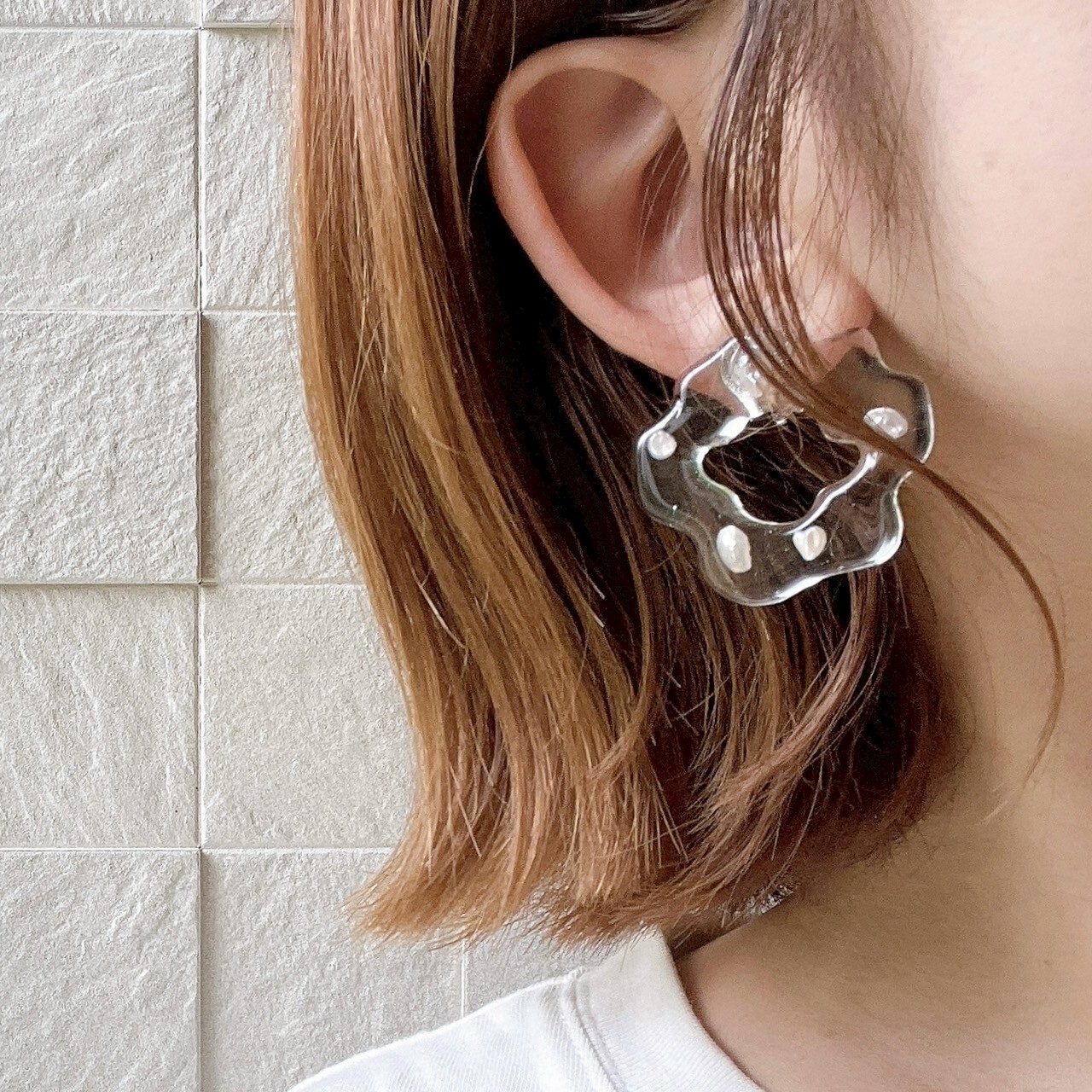 [marumo] uneune pearl | 耳針 | NO.2